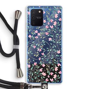 CaseCompany Sierlijke bloemen: Samsung Galaxy Note 10 Lite Transparant Hoesje met koord