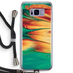 CaseCompany Green Inferno: Samsung Galaxy S8 Transparant Hoesje met koord