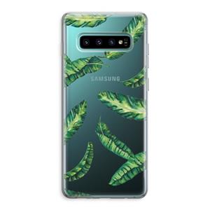 CaseCompany Lange bladeren: Samsung Galaxy S10 Plus Transparant Hoesje