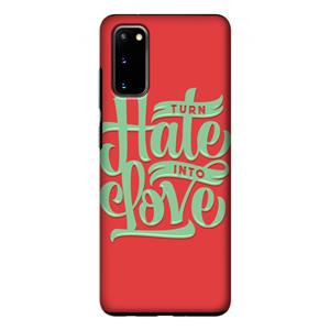 CaseCompany Turn hate into love: Samsung Galaxy S20 Tough Case