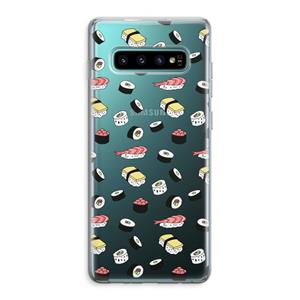 CaseCompany Sushi time: Samsung Galaxy S10 Plus Transparant Hoesje