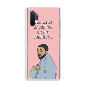 CaseCompany Hotline bling: Samsung Galaxy Note 10 Plus Transparant Hoesje