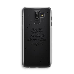 CaseCompany Confetti: Samsung Galaxy J8 (2018) Transparant Hoesje