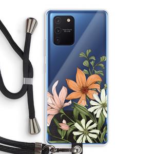 CaseCompany Floral bouquet: Samsung Galaxy Note 10 Lite Transparant Hoesje met koord