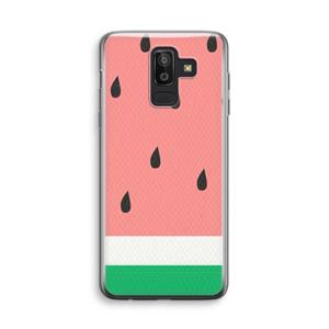 CaseCompany Watermeloen: Samsung Galaxy J8 (2018) Transparant Hoesje