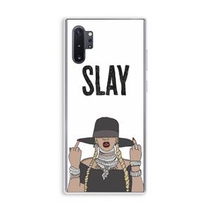 CaseCompany Slay All Day: Samsung Galaxy Note 10 Plus Transparant Hoesje
