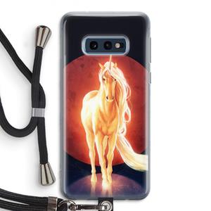CaseCompany Last Unicorn: Samsung Galaxy S10e Transparant Hoesje met koord