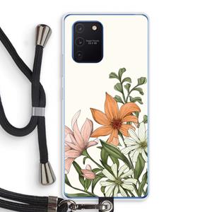 CaseCompany Floral bouquet: Samsung Galaxy Note 10 Lite Transparant Hoesje met koord