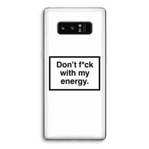 CaseCompany My energy: Samsung Galaxy Note 8 Transparant Hoesje