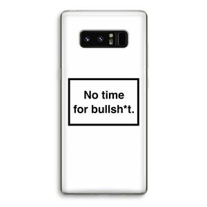 CaseCompany No time: Samsung Galaxy Note 8 Transparant Hoesje