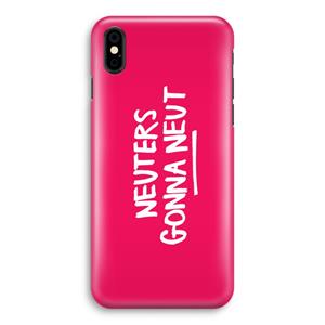 CaseCompany Neuters (roze): iPhone X Volledig Geprint Hoesje