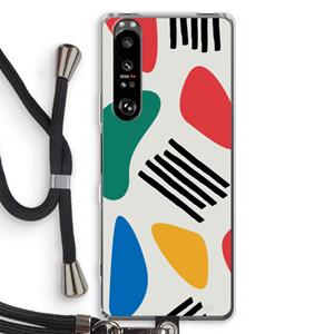 CaseCompany Illustratieve pop 1: Sony Xperia 1 III Transparant Hoesje met koord