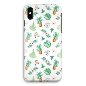 CaseCompany Ananas bladeren: iPhone Xs Volledig Geprint Hoesje