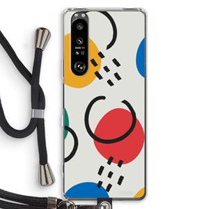 CaseCompany Illustratieve pop 3: Sony Xperia 1 III Transparant Hoesje met koord