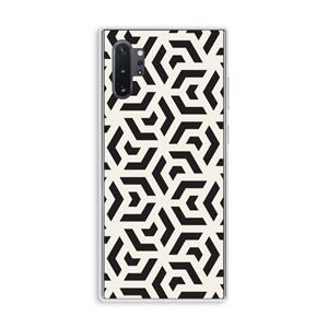 CaseCompany Crazy pattern: Samsung Galaxy Note 10 Plus Transparant Hoesje