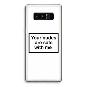 CaseCompany Safe with me: Samsung Galaxy Note 8 Transparant Hoesje