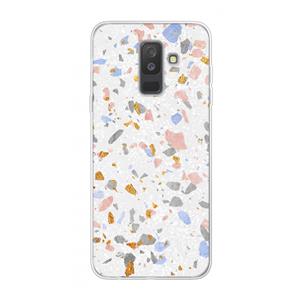 CaseCompany Terrazzo N°8: Samsung Galaxy A6 Plus (2018) Transparant Hoesje