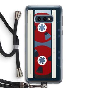 CaseCompany Here's your tape: Samsung Galaxy S10e Transparant Hoesje met koord