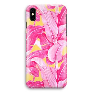 CaseCompany Pink Banana: iPhone X Volledig Geprint Hoesje