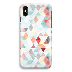 CaseCompany Gekleurde driehoekjes pastel: iPhone Xs Volledig Geprint Hoesje