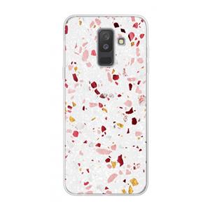 CaseCompany Terrazzo N°9: Samsung Galaxy A6 Plus (2018) Transparant Hoesje