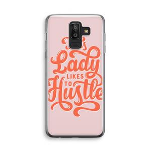 CaseCompany Hustle Lady: Samsung Galaxy J8 (2018) Transparant Hoesje