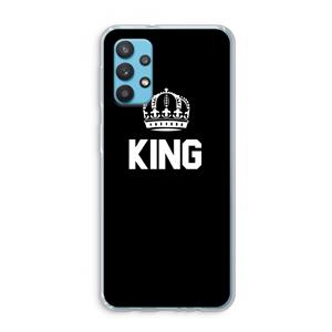 CaseCompany King zwart: Samsung Galaxy A32 4G Transparant Hoesje