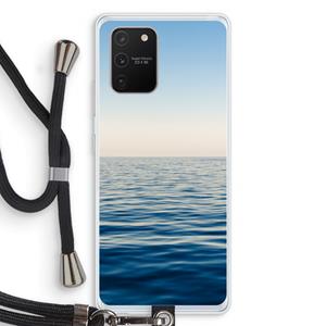 CaseCompany Water horizon: Samsung Galaxy S10 Lite Transparant Hoesje met koord