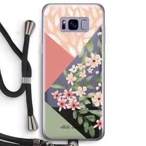 CaseCompany Sweet heaven geometrics: Samsung Galaxy S8 Transparant Hoesje met koord