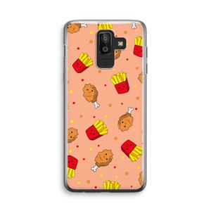 CaseCompany Chicken 'n Fries: Samsung Galaxy J8 (2018) Transparant Hoesje