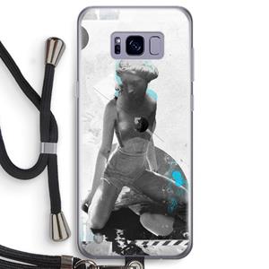 CaseCompany I will not feel a thing: Samsung Galaxy S8 Transparant Hoesje met koord