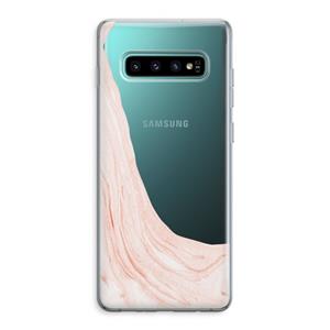 CaseCompany Peach bath: Samsung Galaxy S10 Plus Transparant Hoesje