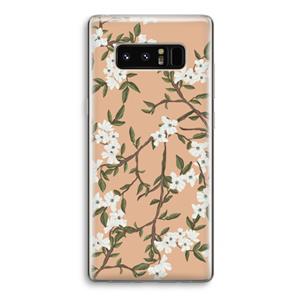 CaseCompany Blossoming spring: Samsung Galaxy Note 8 Transparant Hoesje