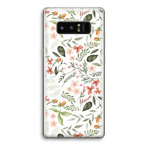 CaseCompany Sweet little flowers: Samsung Galaxy Note 8 Transparant Hoesje
