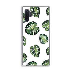 CaseCompany Tropische bladeren: Samsung Galaxy Note 10 Plus Transparant Hoesje