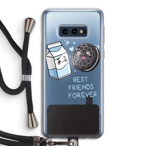 CaseCompany Best Friend Forever: Samsung Galaxy S10e Transparant Hoesje met koord