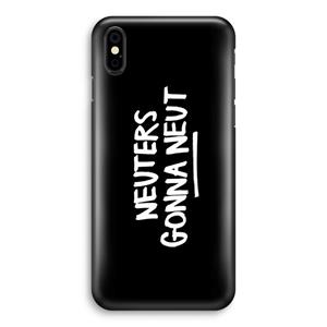 CaseCompany Neuters (zwart): iPhone X Volledig Geprint Hoesje
