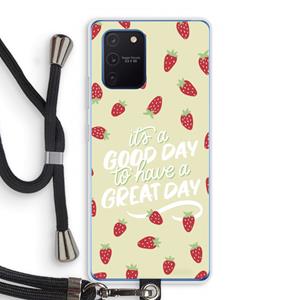 CaseCompany Don't forget to have a great day: Samsung Galaxy Note 10 Lite Transparant Hoesje met koord
