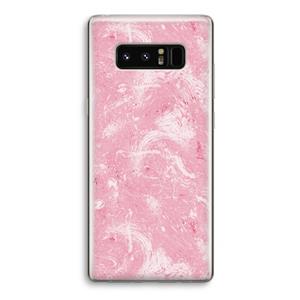 CaseCompany Abstract Painting Pink: Samsung Galaxy Note 8 Transparant Hoesje