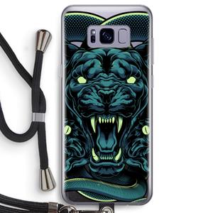 CaseCompany Cougar and Vipers: Samsung Galaxy S8 Transparant Hoesje met koord