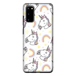 CaseCompany Rainbow Unicorn: Samsung Galaxy S20 Tough Case