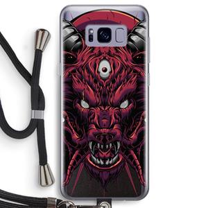 CaseCompany Hell Hound and Serpents: Samsung Galaxy S8 Transparant Hoesje met koord
