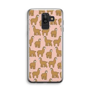 CaseCompany Alpacas: Samsung Galaxy J8 (2018) Transparant Hoesje