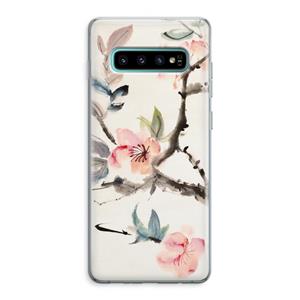 CaseCompany Japanse bloemen: Samsung Galaxy S10 Plus Transparant Hoesje