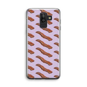 CaseCompany Bacon to my eggs #2: Samsung Galaxy J8 (2018) Transparant Hoesje