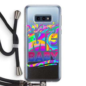 CaseCompany Touch Me: Samsung Galaxy S10e Transparant Hoesje met koord