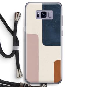 CaseCompany Geo #5: Samsung Galaxy S8 Transparant Hoesje met koord