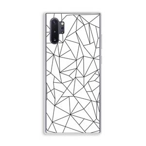 CaseCompany Geometrische lijnen zwart: Samsung Galaxy Note 10 Plus Transparant Hoesje