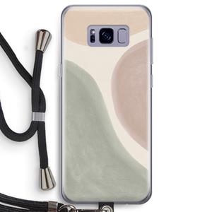 CaseCompany Geo #6: Samsung Galaxy S8 Transparant Hoesje met koord