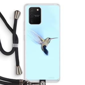 CaseCompany Kolibri: Samsung Galaxy S10 Lite Transparant Hoesje met koord